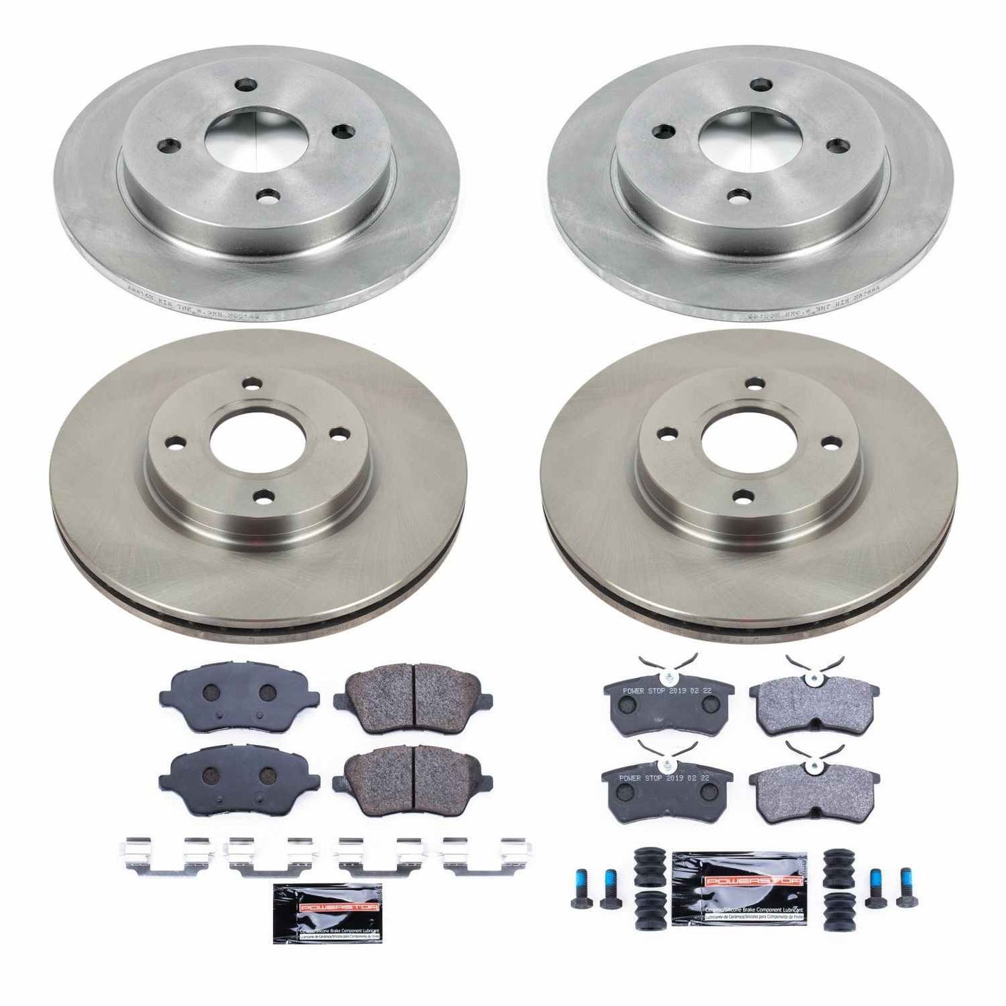 PowerStop Power Stop 14-19 Ford Fiesta Front & Rear Track Day Brake Kit TDBK7002