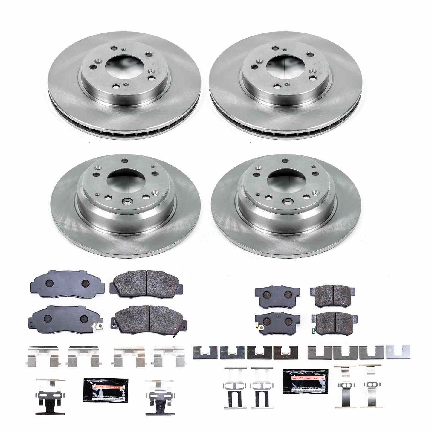PowerStop Power Stop 96-98 Acura RL Front & Rear Track Day Brake Kit TDBK705