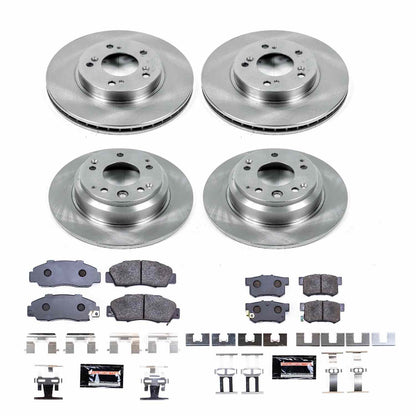 PowerStop Power Stop 96-98 Acura RL Front & Rear Track Day Brake Kit TDBK705
