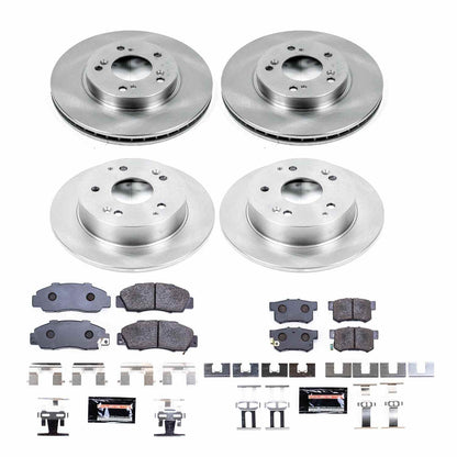 PowerStop Power Stop 97-01 Acura Integra Front & Rear Track Day Brake Kit TDBK707