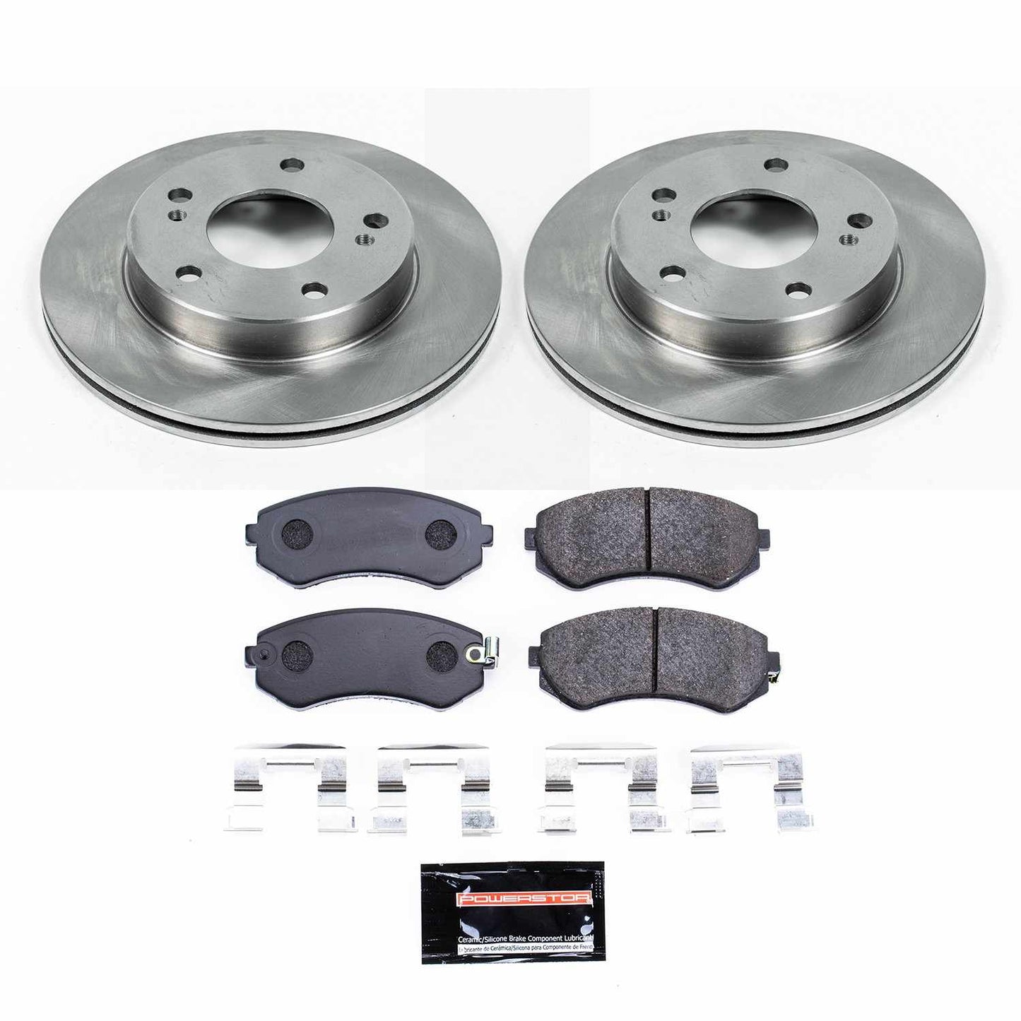 PowerStop Power Stop 94-96 Nissan 240SX Front Track Day Brake Kit TDBK754