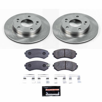 PowerStop Power Stop 94-96 Nissan 240SX Front Track Day Brake Kit TDBK754