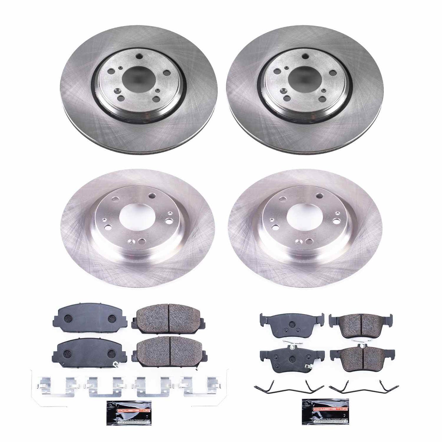 PowerStop Power Stop 17-19 Honda Civic Front & Rear Track Day Brake Kit TDBK7935