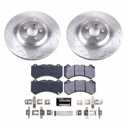 PowerStop Power Stop 15-19 Dodge Challenger Front Track Day Brake Kit TDBK8169