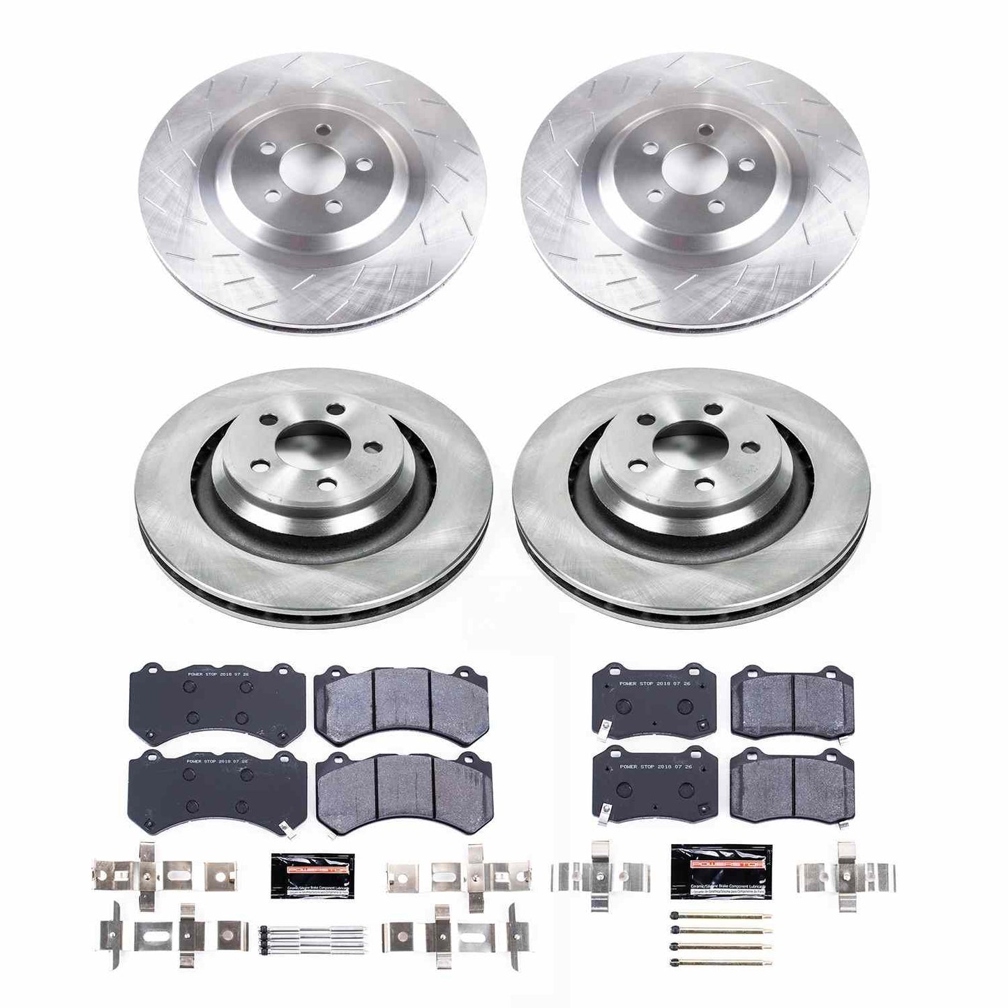 PowerStop Power Stop 15-19 Dodge Challenger Front & Rear Track Day Brake Kit TDBK8170