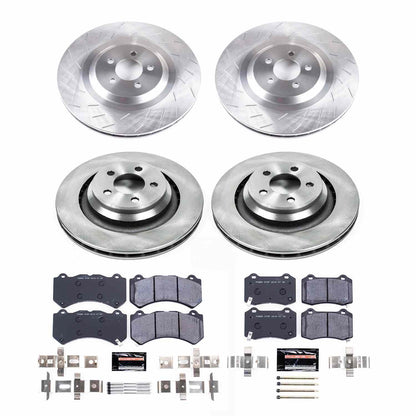 PowerStop Power Stop 15-19 Dodge Challenger Front & Rear Track Day Brake Kit TDBK8170