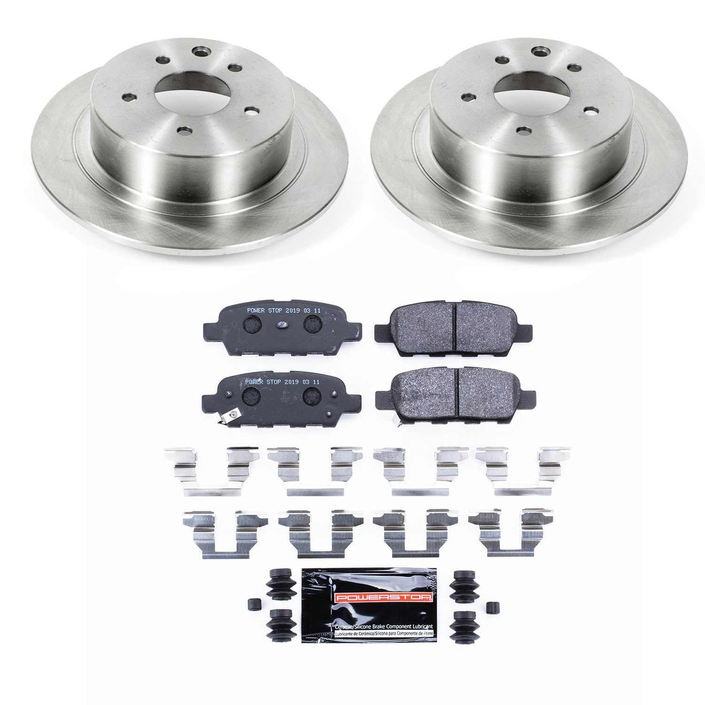 PowerStop Power Stop 02-06 Nissan Altima Rear Track Day SPEC Brake Kit TDSK098