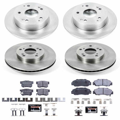 PowerStop Power Stop 98-02 Honda Accord Front & Rear Track Day SPEC Brake Kit TDSK1042