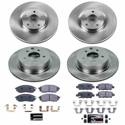 PowerStop Power Stop 08-12 Infiniti EX35 Front & Rear Track Day SPEC Brake Kit TDSK114