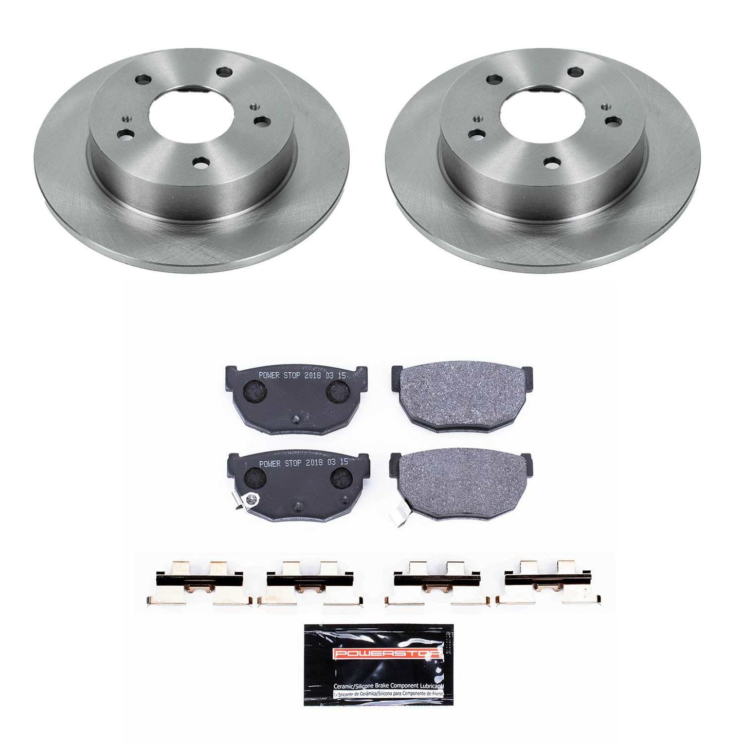 PowerStop Power Stop 94-98 Nissan 240SX Rear Track Day SPEC Brake Kit TDSK1174