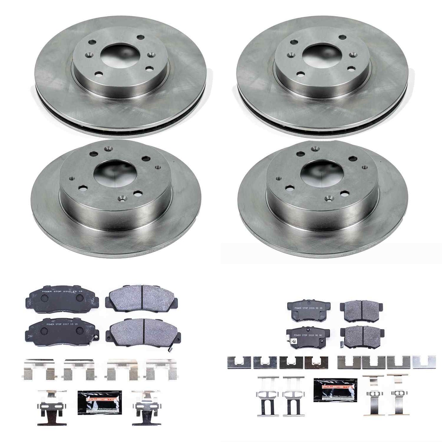 PowerStop Power Stop 98-99 Acura CL Front & Rear Track Day SPEC Brake Kit TDSK1238