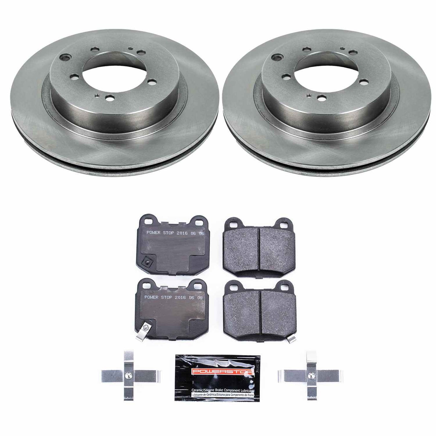 PowerStop Power Stop 03-06 Mitsubishi Lancer Rear Track Day SPEC Brake Kit TDSK156