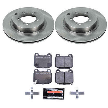 PowerStop Power Stop 03-06 Mitsubishi Lancer Rear Track Day SPEC Brake Kit TDSK156