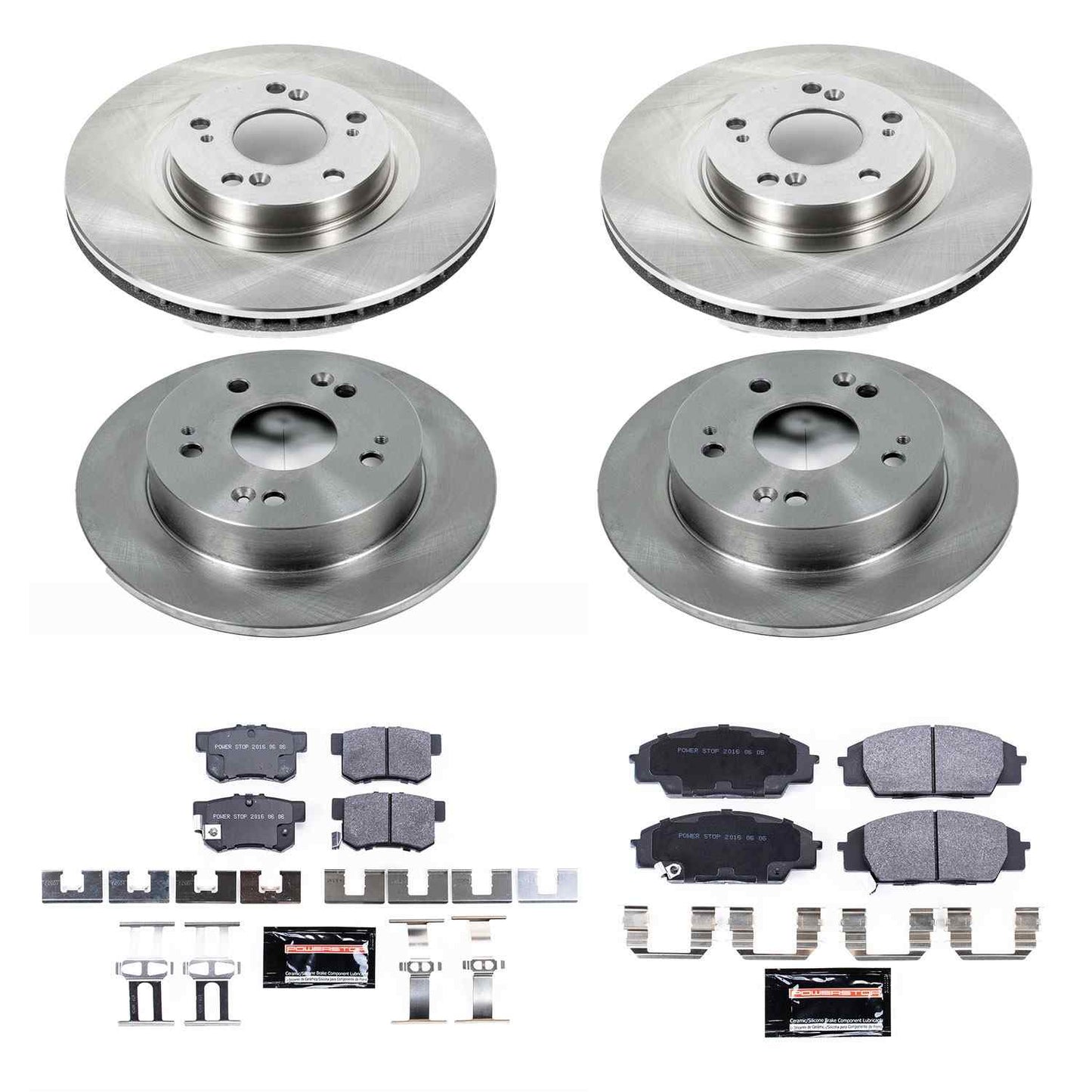 PowerStop Power Stop 06-11 Honda Civic Front & Rear Track Day SPEC Brake Kit TDSK2440