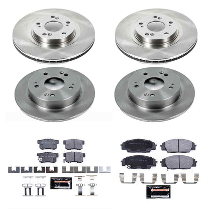 PowerStop Power Stop 06-11 Honda Civic Front & Rear Track Day SPEC Brake Kit TDSK2440