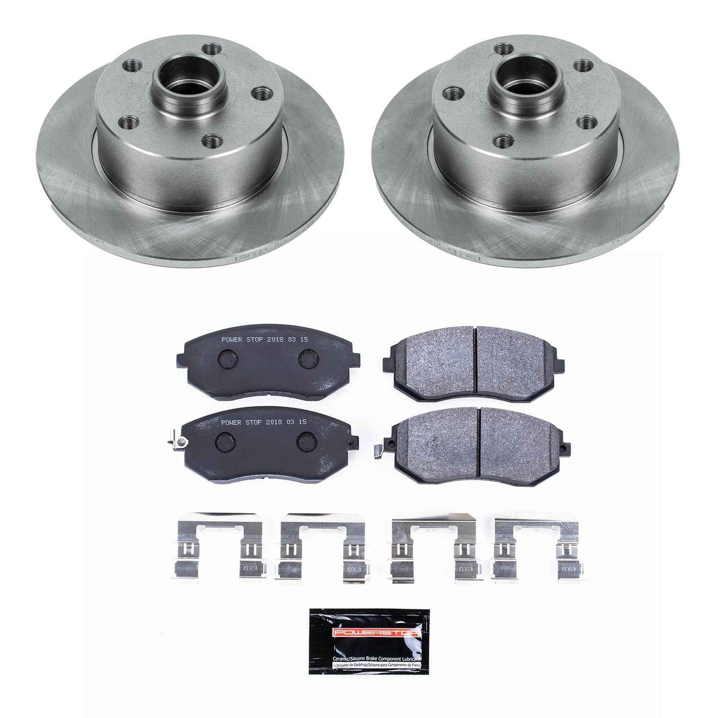 PowerStop Power Stop 97-01 Audi A4 Rear Track Day SPEC Brake Kit TDSK3064