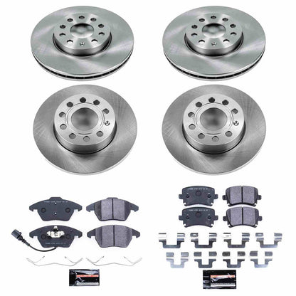PowerStop Power Stop 05-10 Volkswagen Jetta Front & Rear Track Day SPEC Brake Kit TDSK4068