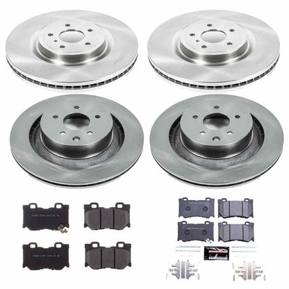 PowerStop Power Stop 08-13 Infiniti G37 Front & Rear Track Day SPEC Brake Kit TDSK4138