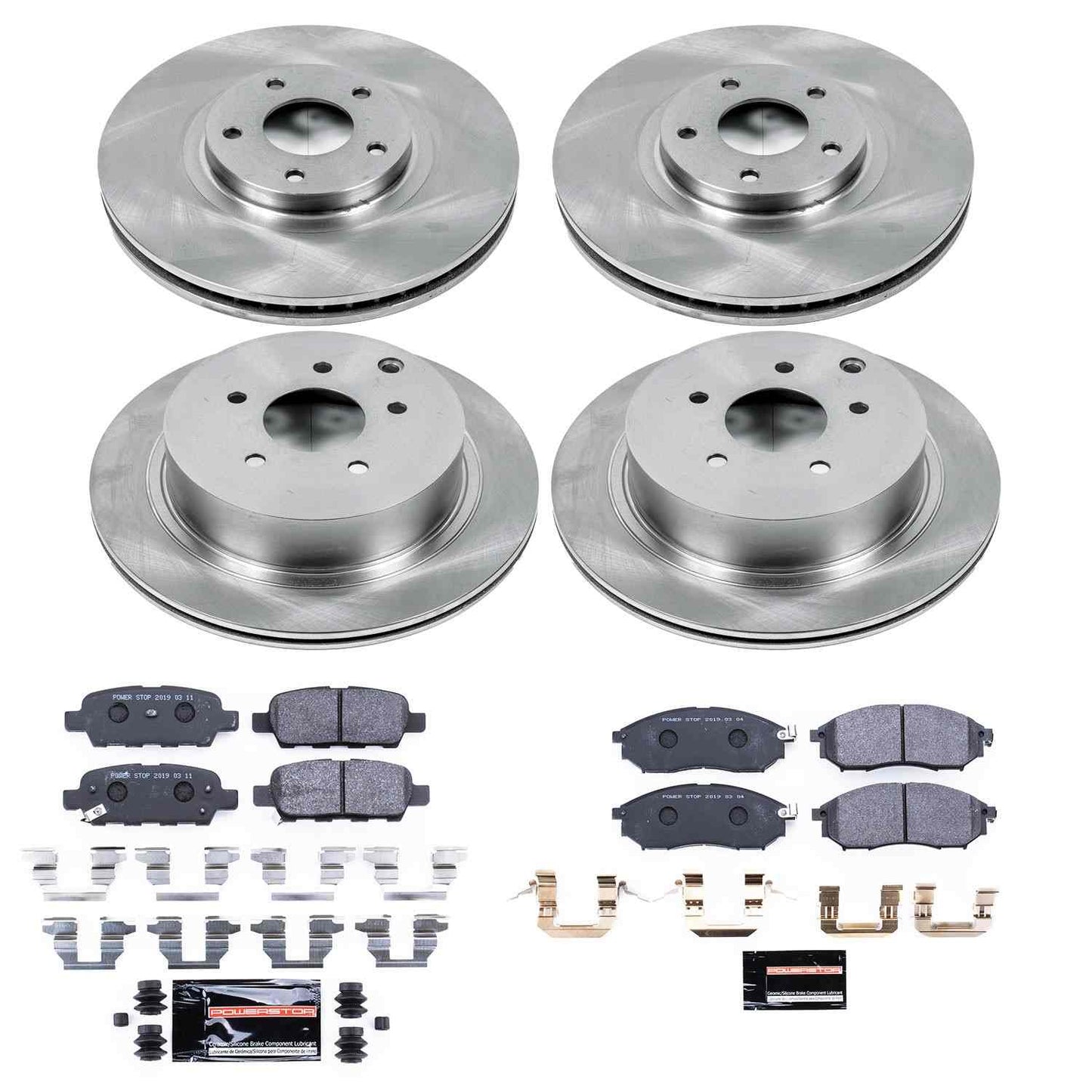 PowerStop Power Stop 11-14 Nissan Murano Front & Rear Track Day SPEC Brake Kit TDSK4476