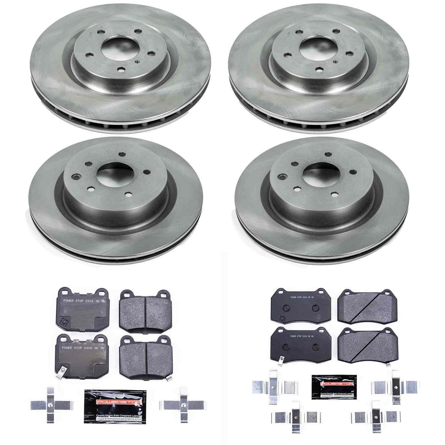 PowerStop Power Stop 03-04 Infiniti G35 Front & Rear Track Day SPEC Brake Kit TDSK4488