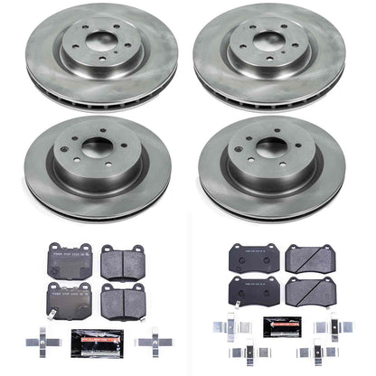 PowerStop Power Stop 03-04 Infiniti G35 Front & Rear Track Day SPEC Brake Kit TDSK4488