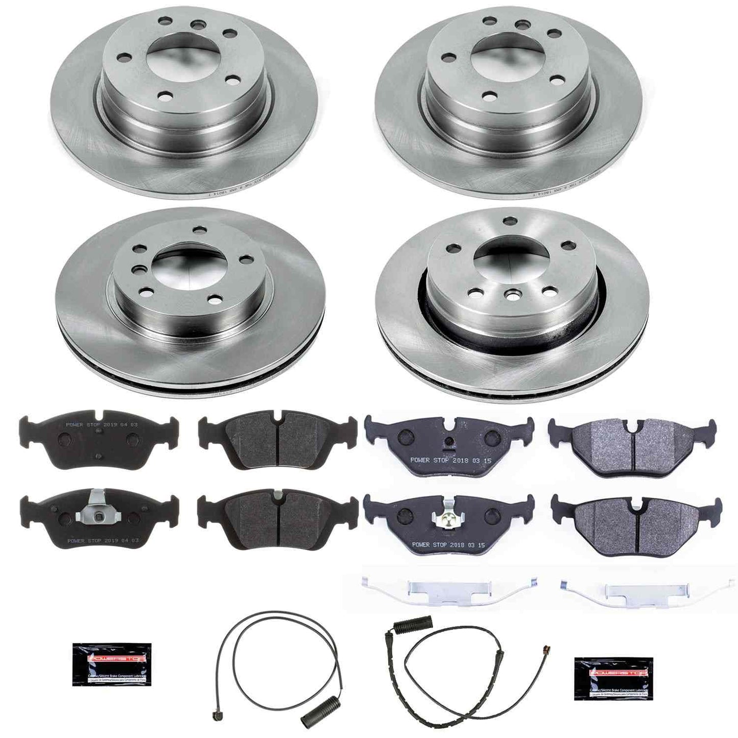 PowerStop Power Stop 92-98 BMW 318i Front & Rear Track Day SPEC Brake Kit TDSK498