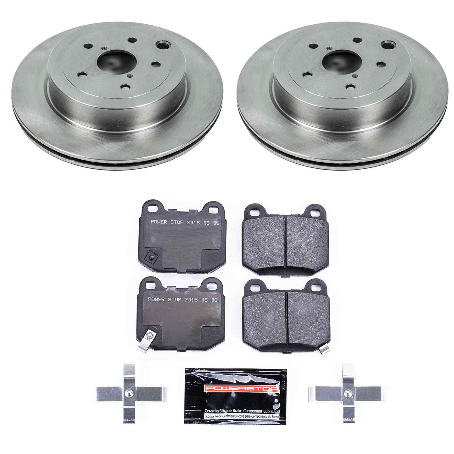 PowerStop Power Stop 08-14 Subaru Impreza Rear Track Day SPEC Brake Kit TDSK5305