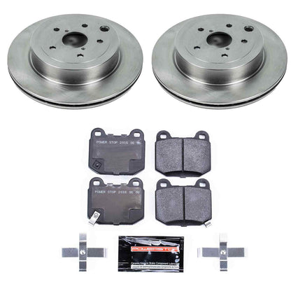 PowerStop Power Stop 08-14 Subaru Impreza Rear Track Day SPEC Brake Kit TDSK5305