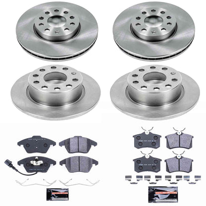 PowerStop Power Stop 10-12 Audi A3 Front & Rear Track Day SPEC Brake Kit TDSK5749