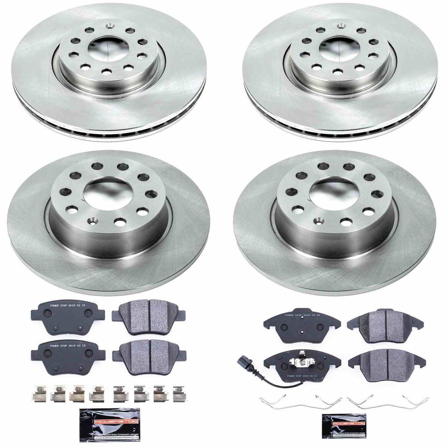 PowerStop Power Stop 10-12 Audi A3 Front & Rear Track Day SPEC Brake Kit TDSK5801