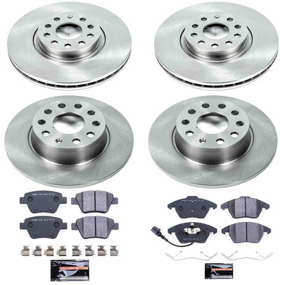 PowerStop Power Stop 10-12 Audi A3 Front & Rear Track Day SPEC Brake Kit TDSK5801