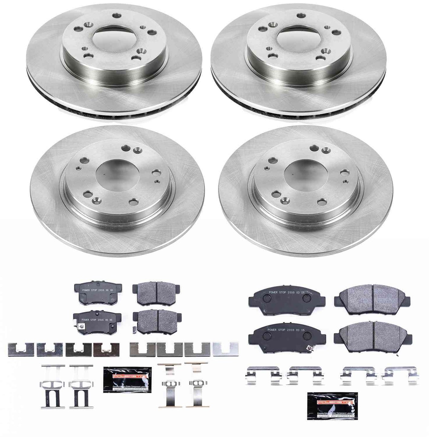PowerStop Power Stop 11-15 Honda CR-Z Front & Rear Track Day SPEC Brake Kit TDSK5936
