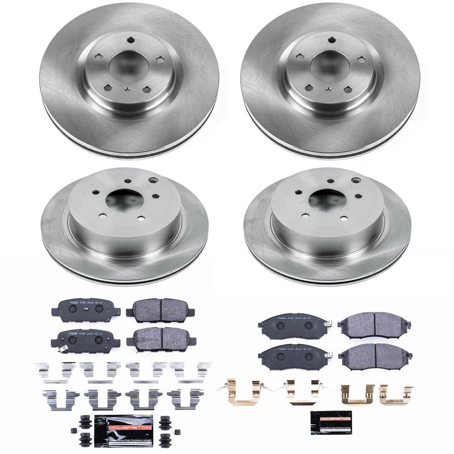 PowerStop Power Stop 12-13 Infiniti M35h Front & Rear Track Day SPEC Brake Kit TDSK6237