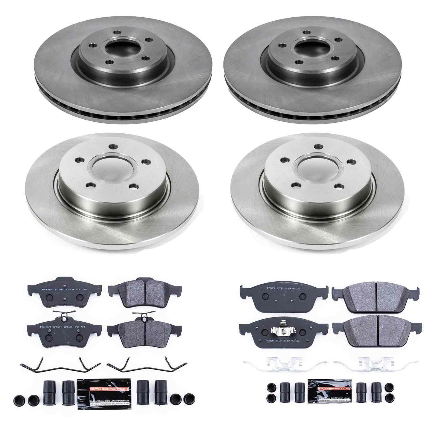 PowerStop Power Stop 13-14 Ford Focus Front & Rear Track Day SPEC Brake Kit TDSK6350