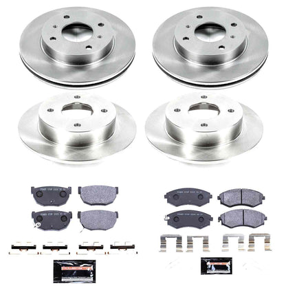 PowerStop Power Stop 89-94 Nissan 240SX Front & Rear Track Day SPEC Brake Kit TDSK657