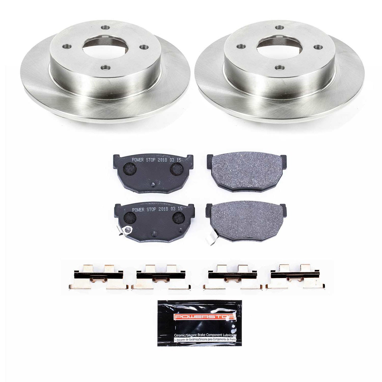 PowerStop Power Stop 89-98 Nissan 240SX Rear Track Day SPEC Brake Kit TDSK659