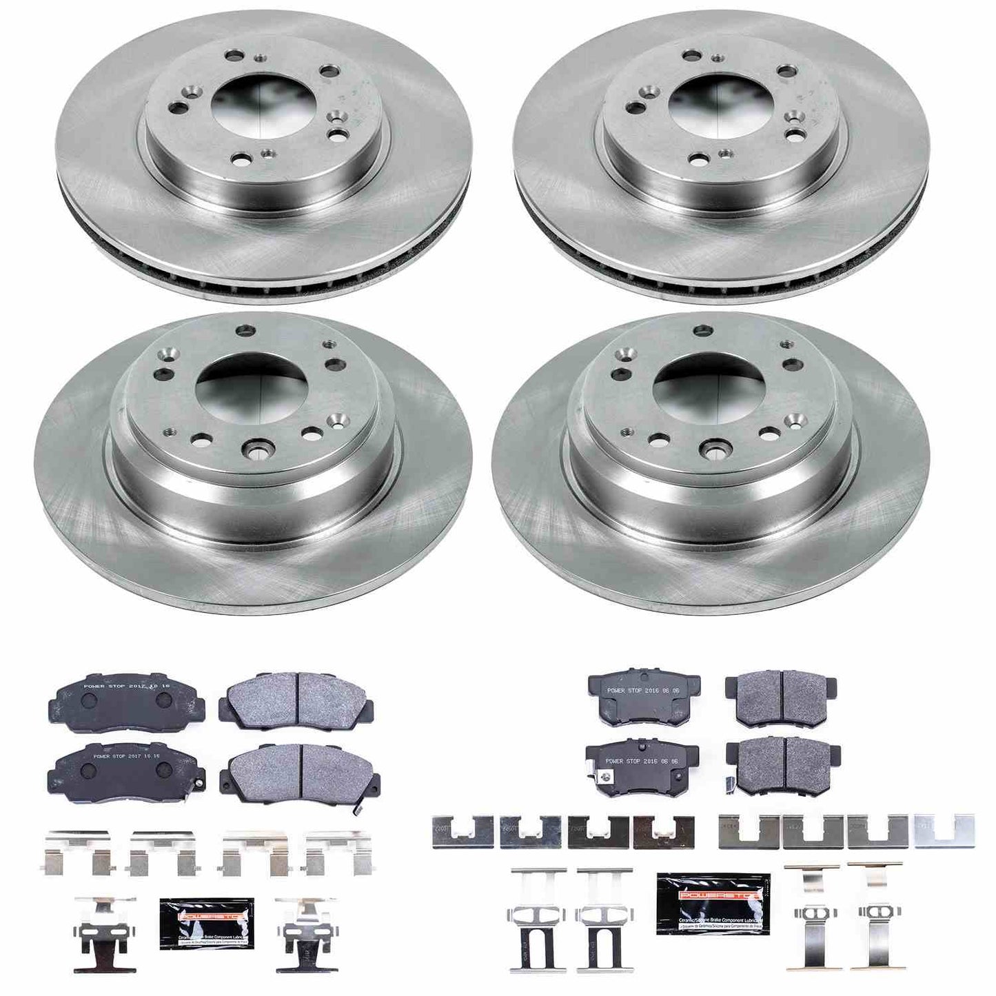 PowerStop Power Stop 96-98 Acura RL Front & Rear Track Day SPEC Brake Kit TDSK705