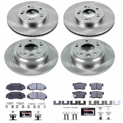 PowerStop Power Stop 96-98 Acura RL Front & Rear Track Day SPEC Brake Kit TDSK705