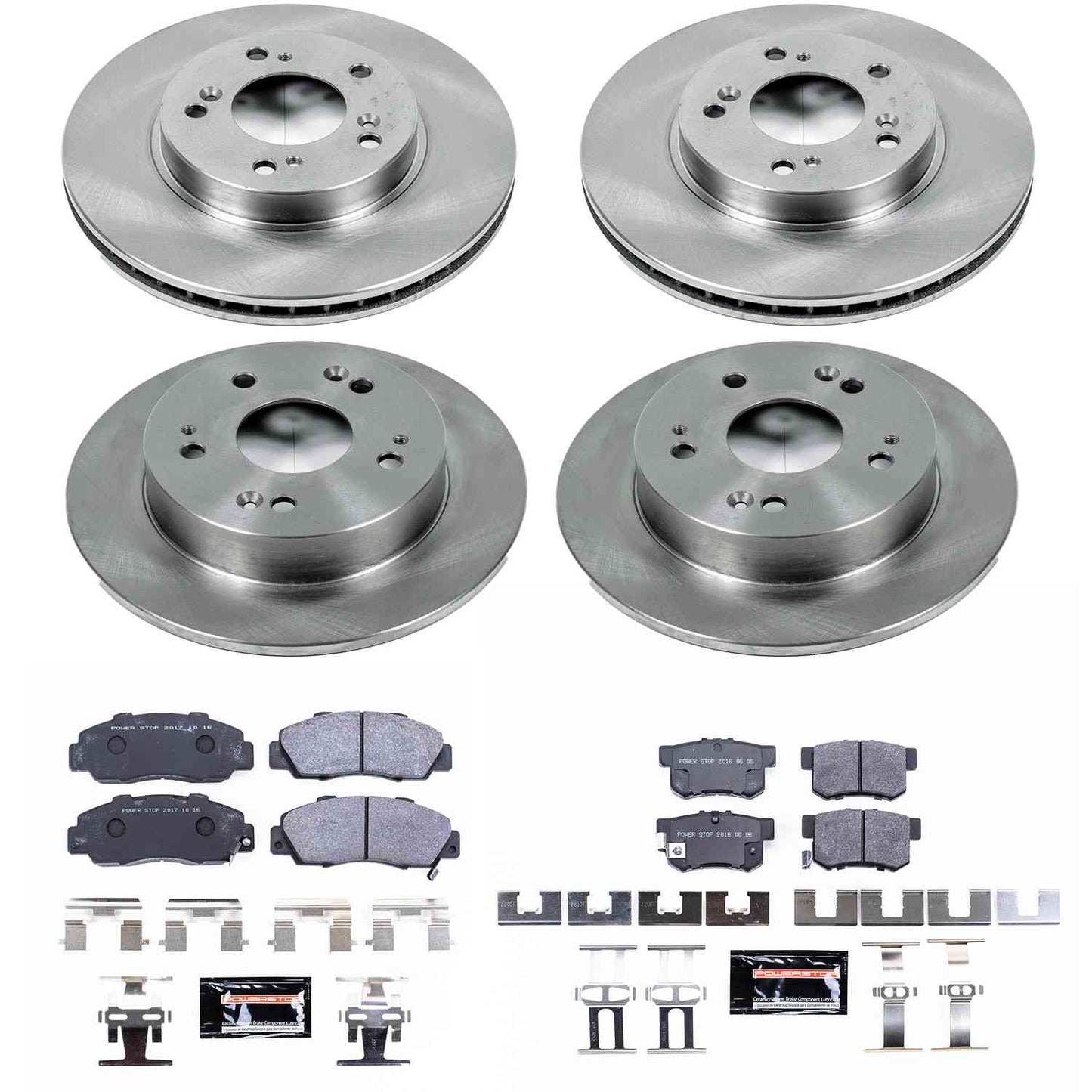 PowerStop Power Stop 97-01 Honda Prelude Front & Rear Track Day SPEC Brake Kit TDSK706