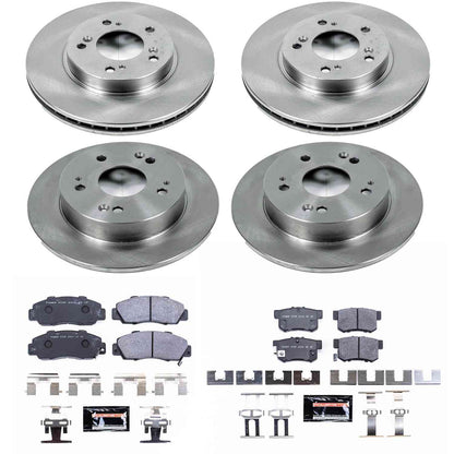 PowerStop Power Stop 97-01 Honda Prelude Front & Rear Track Day SPEC Brake Kit TDSK706