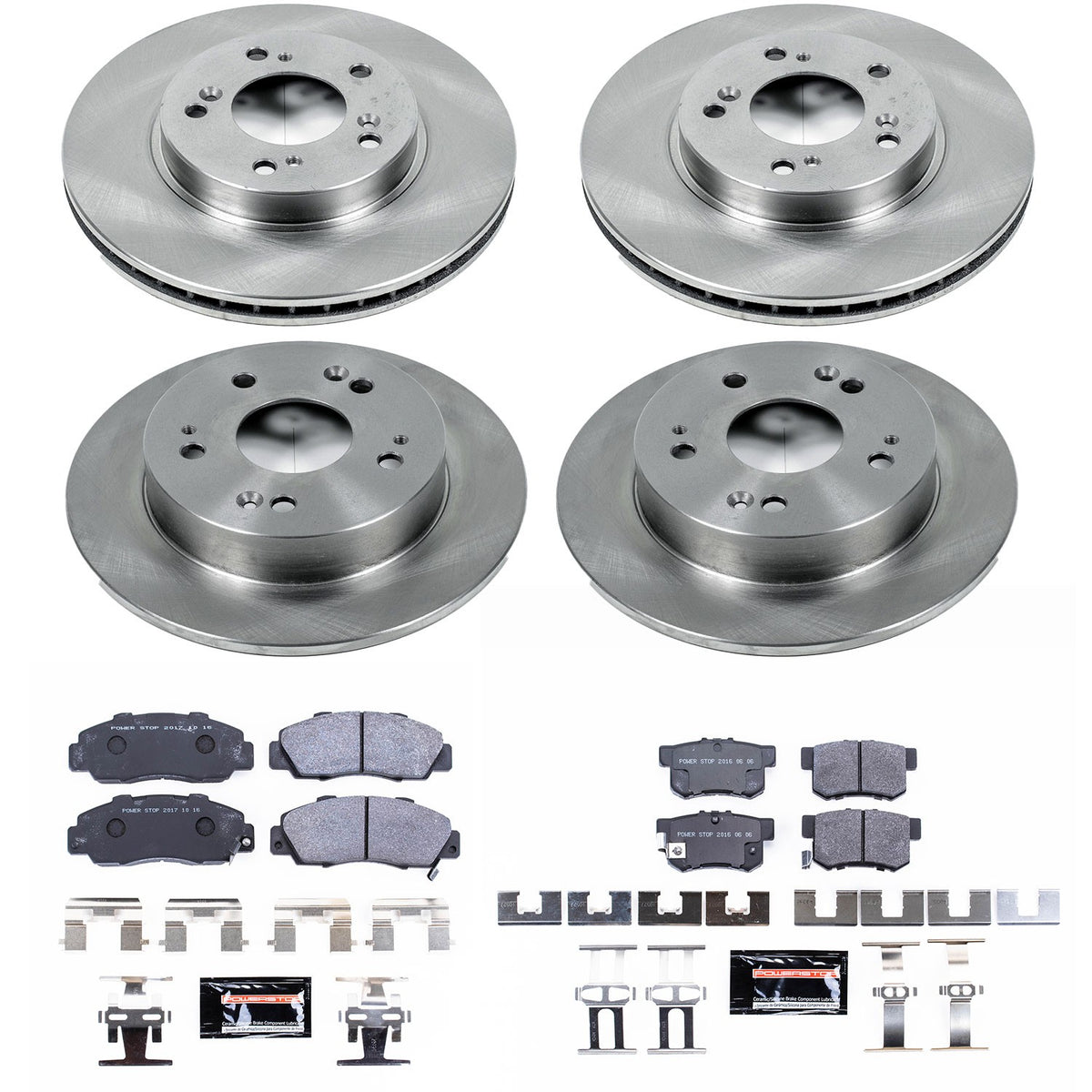 PowerStop Power Stop 97-01 Honda Prelude Front & Rear Track Day SPEC Brake Kit TDSK706