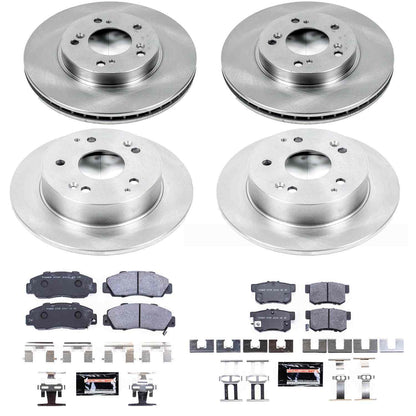 PowerStop Power Stop 97-01 Acura Integra Front & Rear Track Day SPEC Brake Kit TDSK707