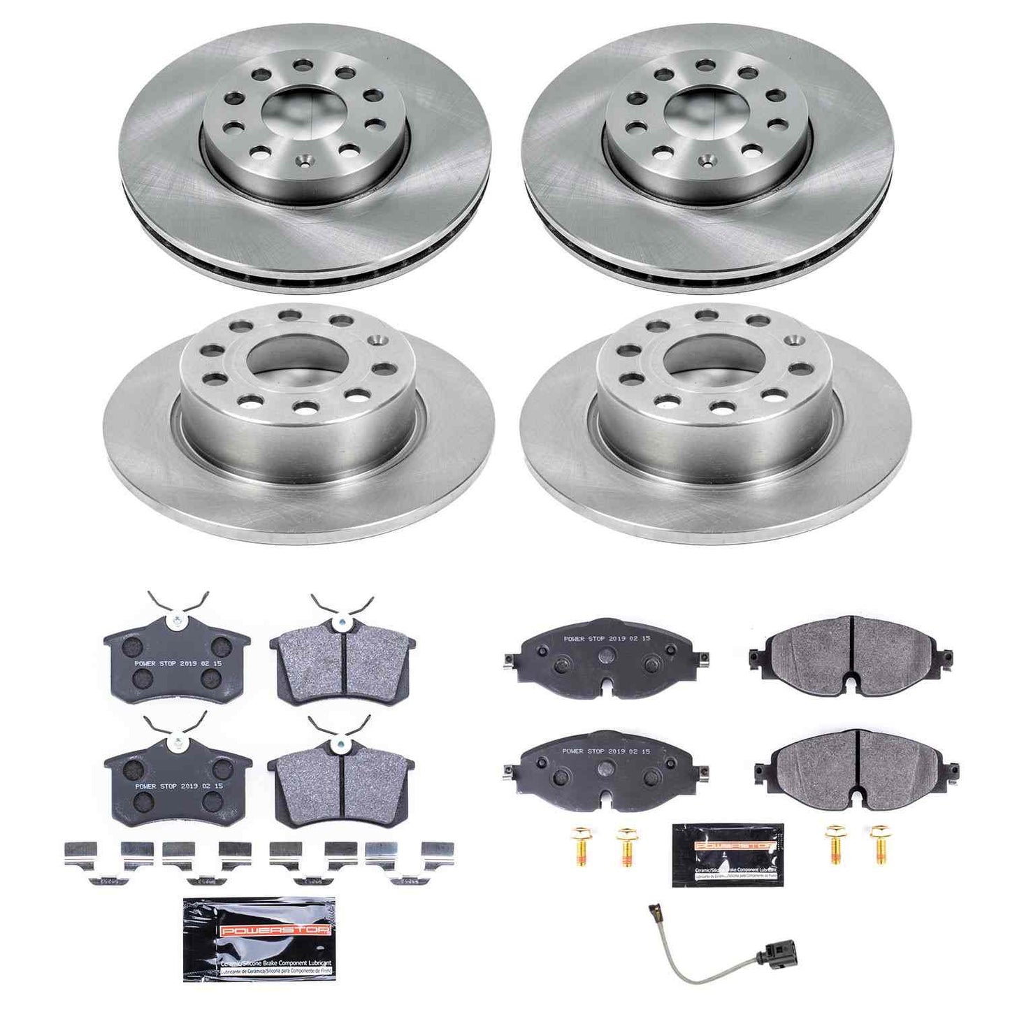 PowerStop Power Stop 15-16 Volkswagen Golf Front & Rear Track Day SPEC Brake Kit TDSK7109