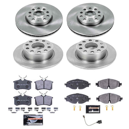PowerStop Power Stop 15-16 Volkswagen Golf Front & Rear Track Day SPEC Brake Kit TDSK7109