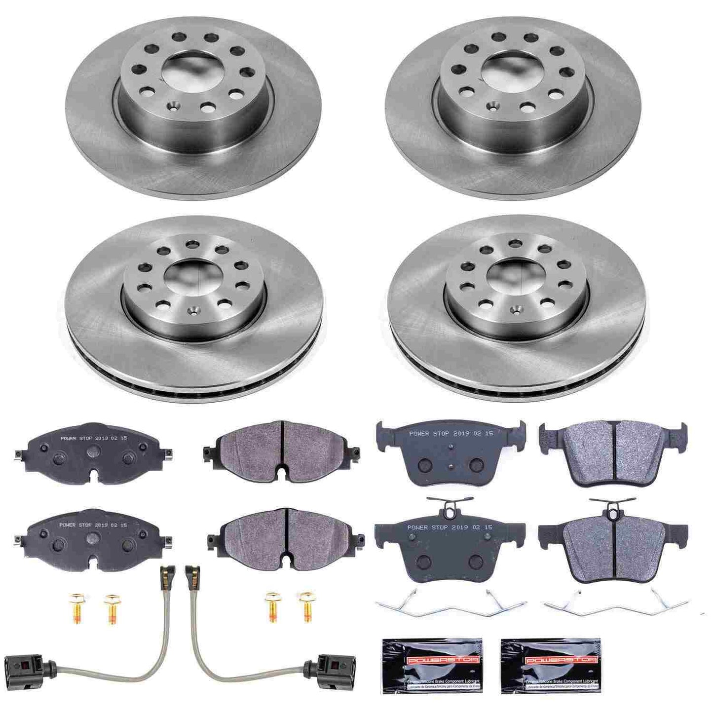 PowerStop Power Stop 15-18 Audi A3 Front & Rear Track Day SPEC Brake Kit TDSK7111