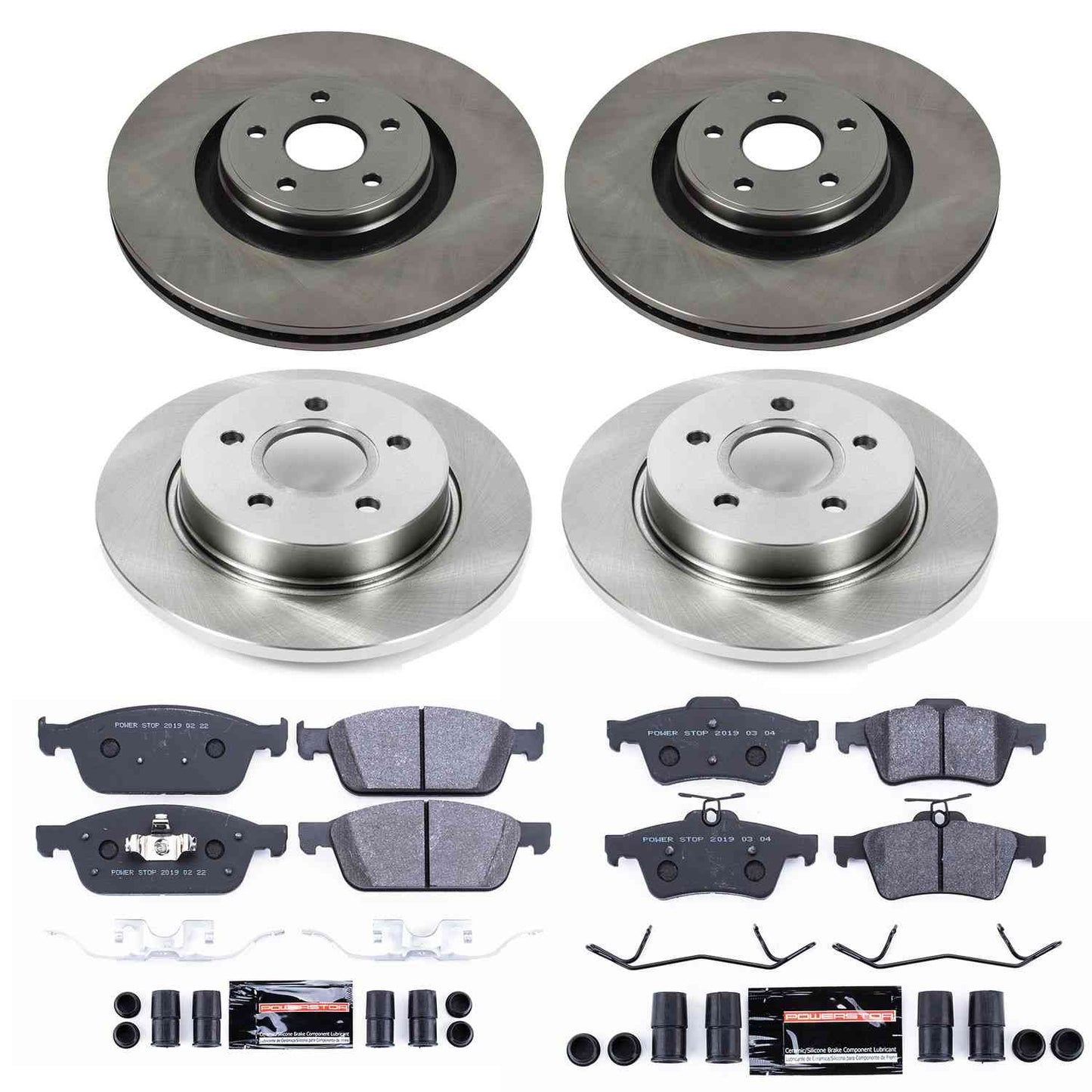 PowerStop Power Stop 13-14 Ford Focus Front & Rear Track Day SPEC Brake Kit TDSK7232