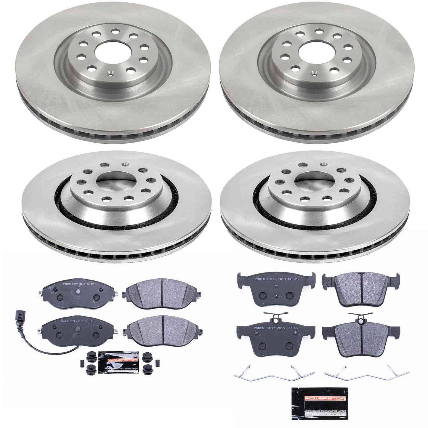 PowerStop Power Stop 15-19 Volkswagen Golf R Front & Rear Track Day SPEC Brake Kit TDSK7253