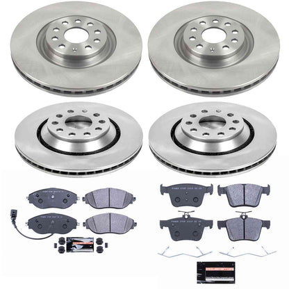 PowerStop Power Stop 15-19 Volkswagen Golf R Front & Rear Track Day SPEC Brake Kit TDSK7253