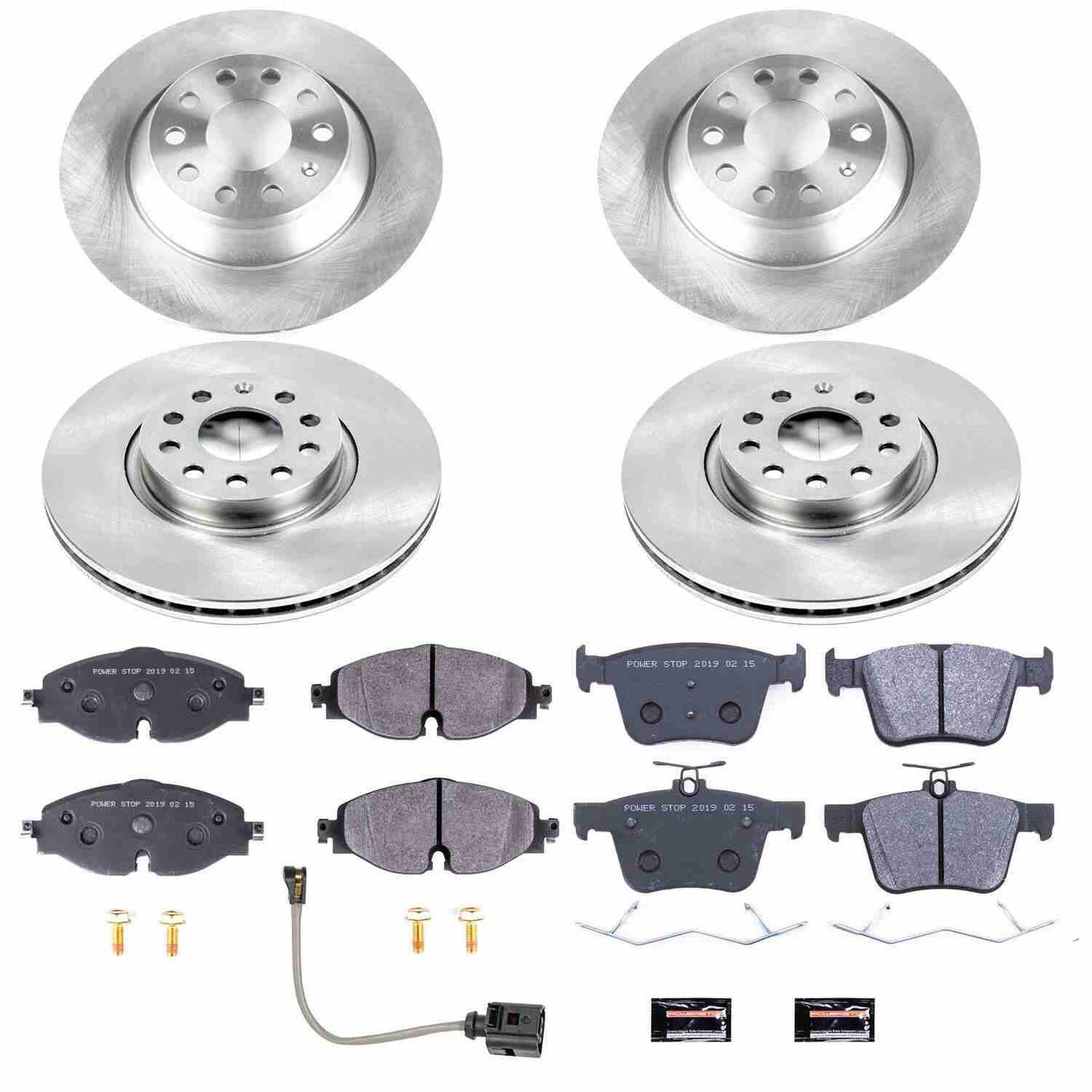 PowerStop Power Stop 16-18 Audi TT Quattro Front & Rear Track Day SPEC Brake Kit TDSK7278