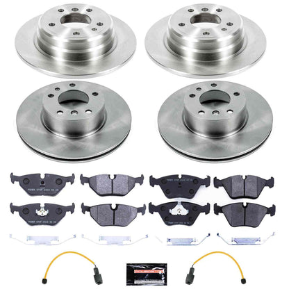 PowerStop Power Stop 1989 BMW 525i Front & Rear Track Day SPEC Brake Kit TDSK7335